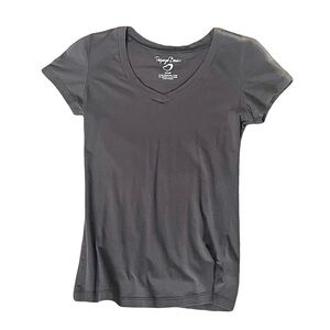 Papaya Charcoal V-Neck Short Sleeve Tee (read desc before buying)